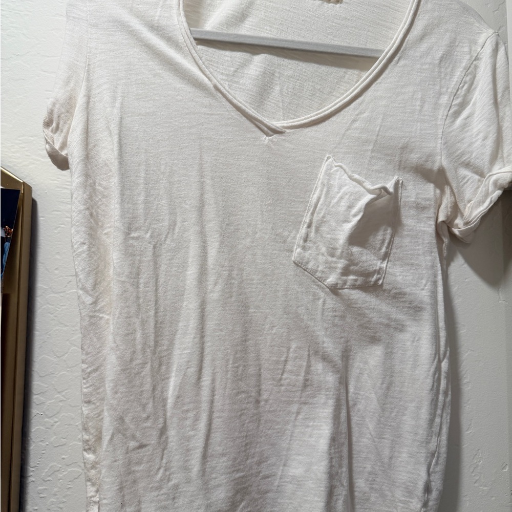 T.La Cream V-Neck Tee